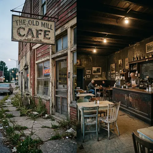 Abandoned Restaurant: Eerie Charm Amidst Decay