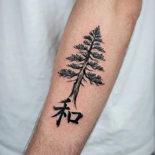 Japanese Symbol Tree Tattoo Design Ideas