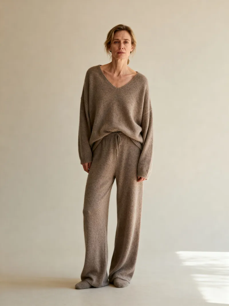 Before and After: Cozy Loungewear Look