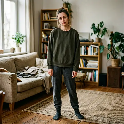 Before and After: Cozy Loungewear Look