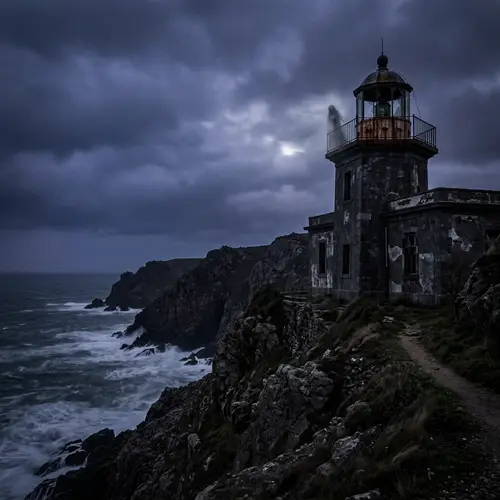 Dark Abandoned Lighthouse - Ghostly Scene