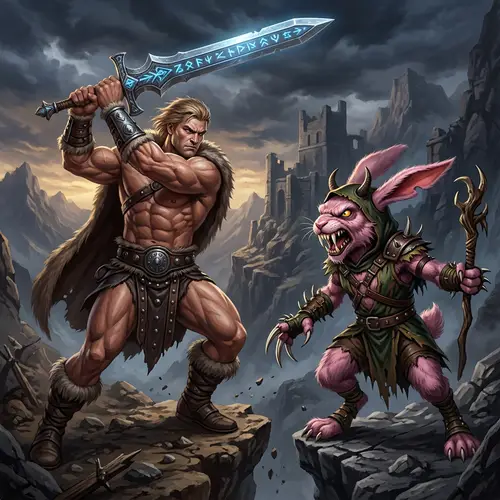 He Man vs Plundor: Epic Fantasy Battle
