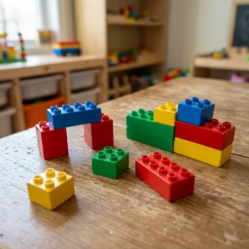 Colorful Lego Bricks for Building Mini-Structures
