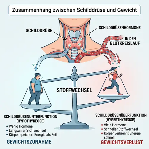 Thyroid und Gewicht: Einfluss auf Stoffwechsel, Symptome und Behandlung