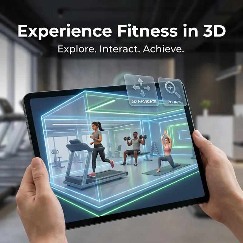Experience Fitness in 3D: Interactive Studio Tour