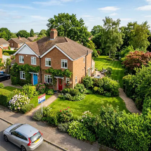 Picturesque Semi-Detached House for Sale with Lush Green Garden