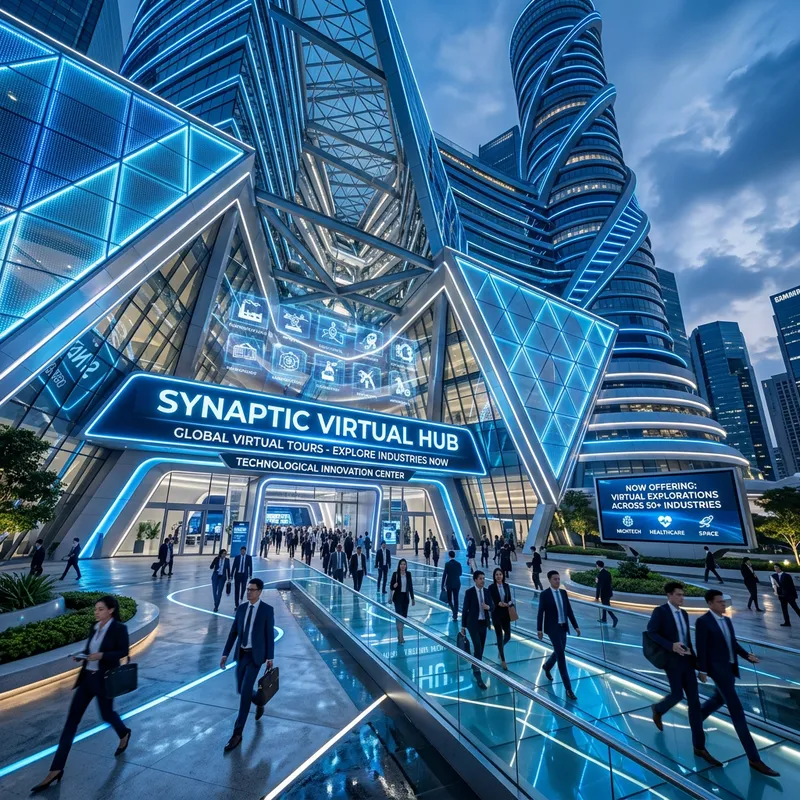 Futuristic Virtual Tours of Diverse Industries | High-Tech Office Building Photography