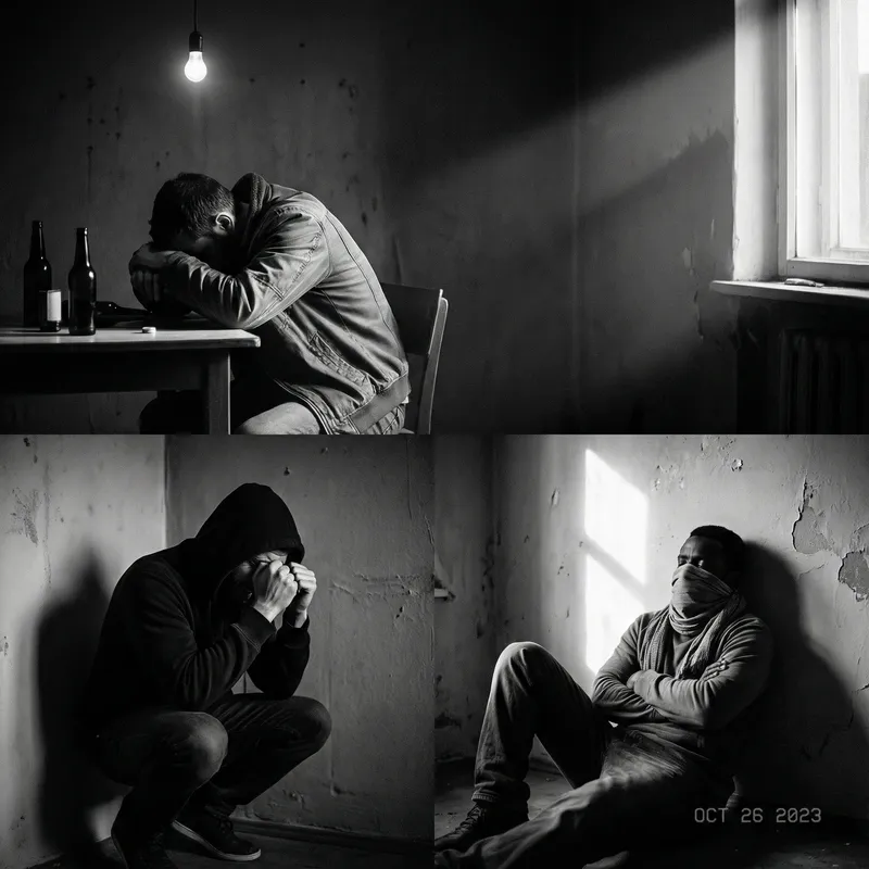 Intense Expressions: Desperation, Addiction & Despair | Artistic Photography Study