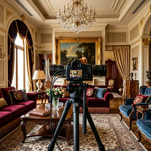 Extravagant Living Room 3D Camera Shot