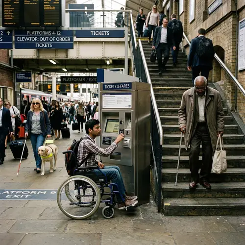 Challenges of Accessibility in Train Stations | Photo Representation