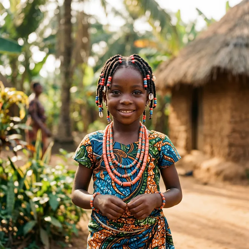 Igbo Ethnicity Child Portrait | Beautiful Kid Photo