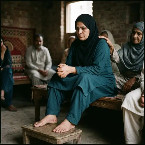 Middle Aged Muslim Mother Undergoes Bastinado Punishment