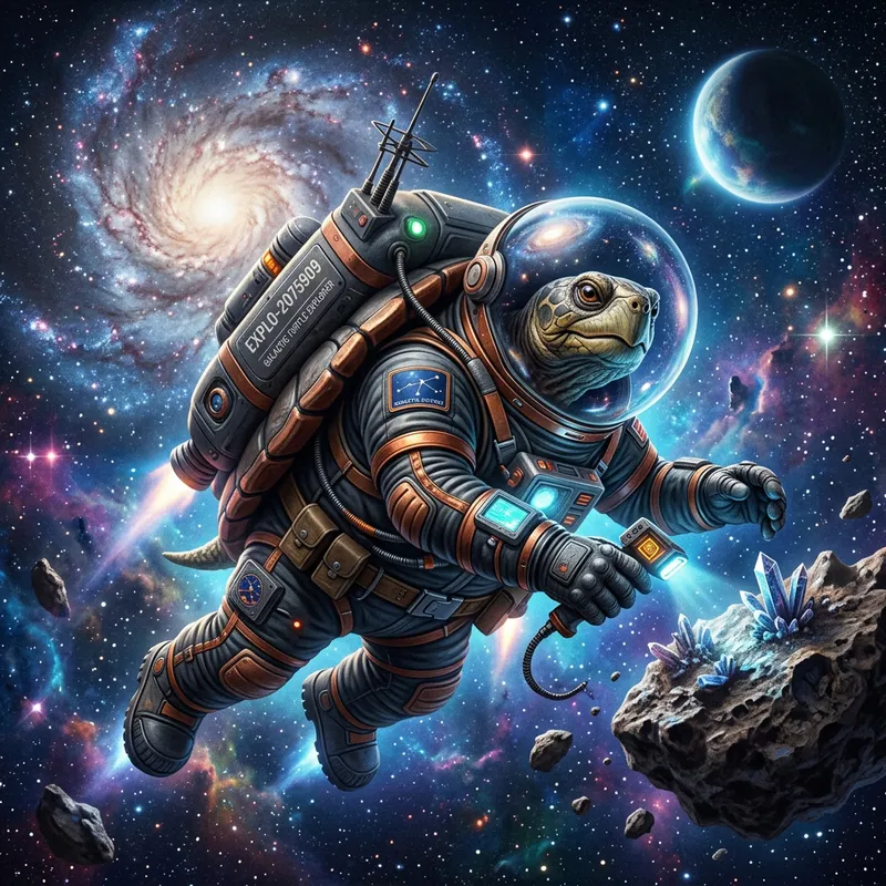 Space Explorer Turtle: A Cosmic Adventure