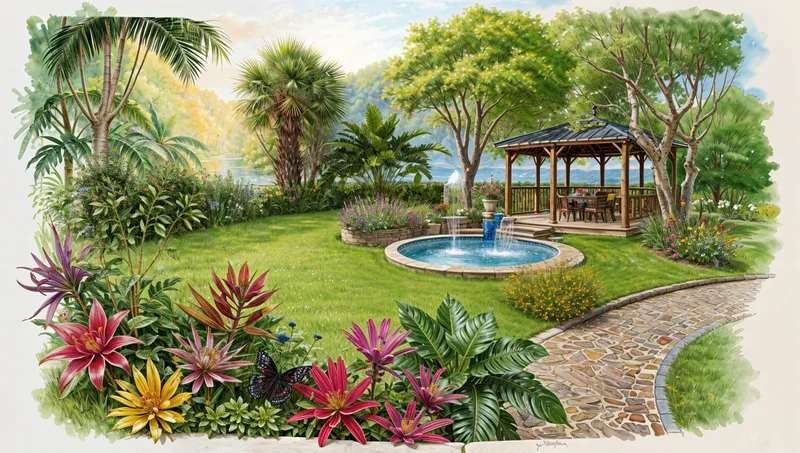 Stunning Tropical Outdoor Garden Design Ideas Stunning Tropical Outdoor Garden Design Ideas