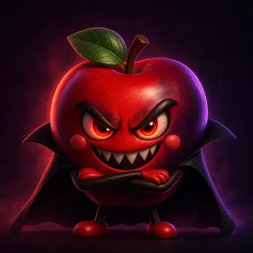 Evil Apple Character Design: Menacing Pixar Villain