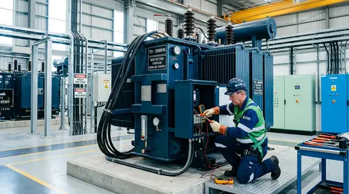 Expert Electrician Maintenance on 2000KVA Transformer