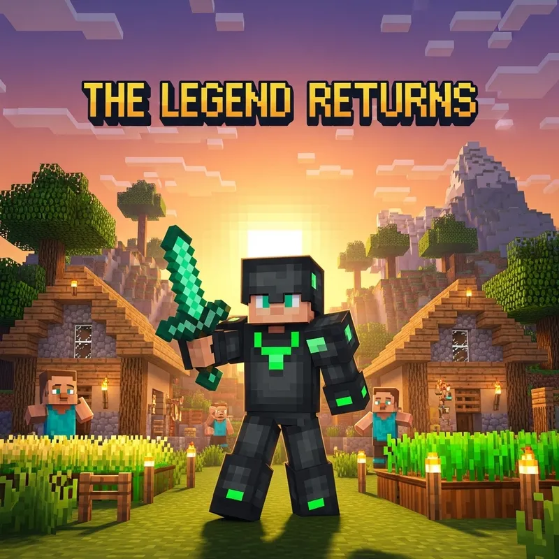 Minecraft Legend Returns: Epic Character Poster