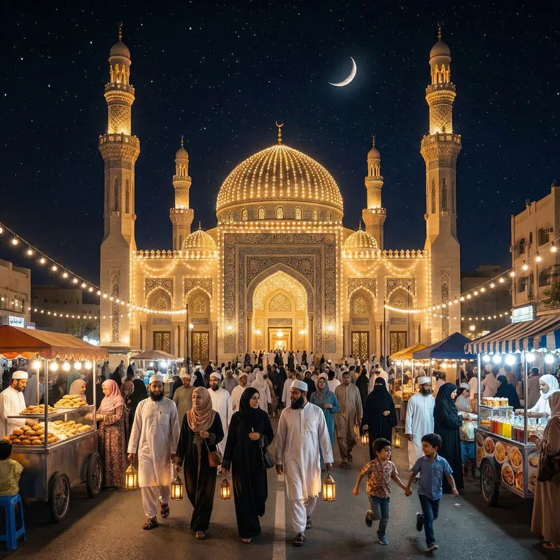 Grand Mosque During Ramadan | Architecturally Stunning