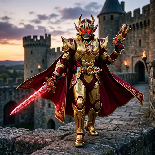 Golden Red Knight Kamen Rider Action Figure