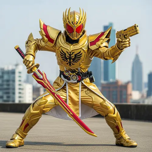 Golden Red Knight Kamen Rider Action Figure