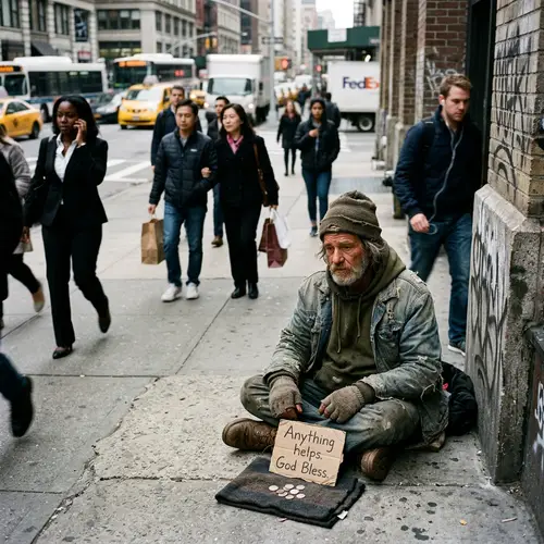 Empathizing with the Homeless: A Raw Urban Portrait