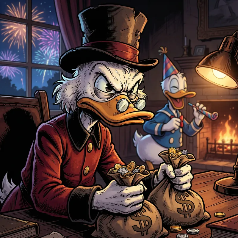 Greedy Duck Tycoon: A New Year's Eve Tale