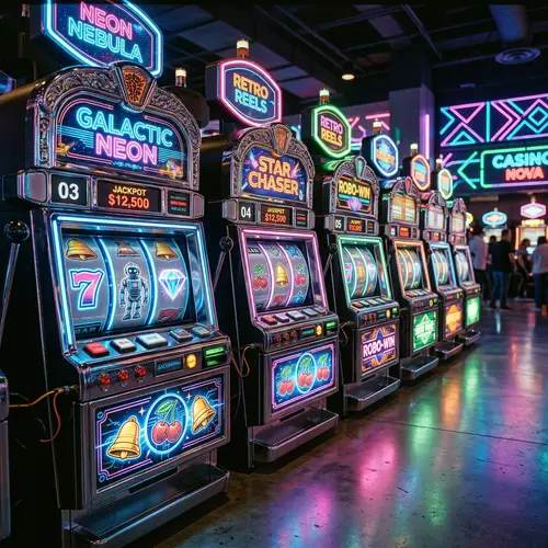 Retro Futuristic Slot Machines | Gaming in Vibrant Hues