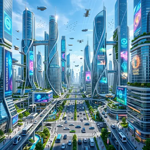 Futuristic Cityscape: Visualizing Tomorrow's Realm