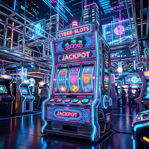 PGSlot: Vibrant & Futuristic Arcade Game Ambiance