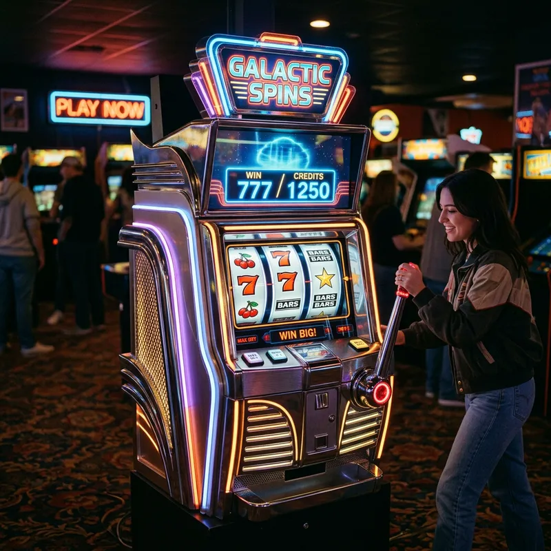 Retro Futuristic Slot Machine | Game Arcade Marvel