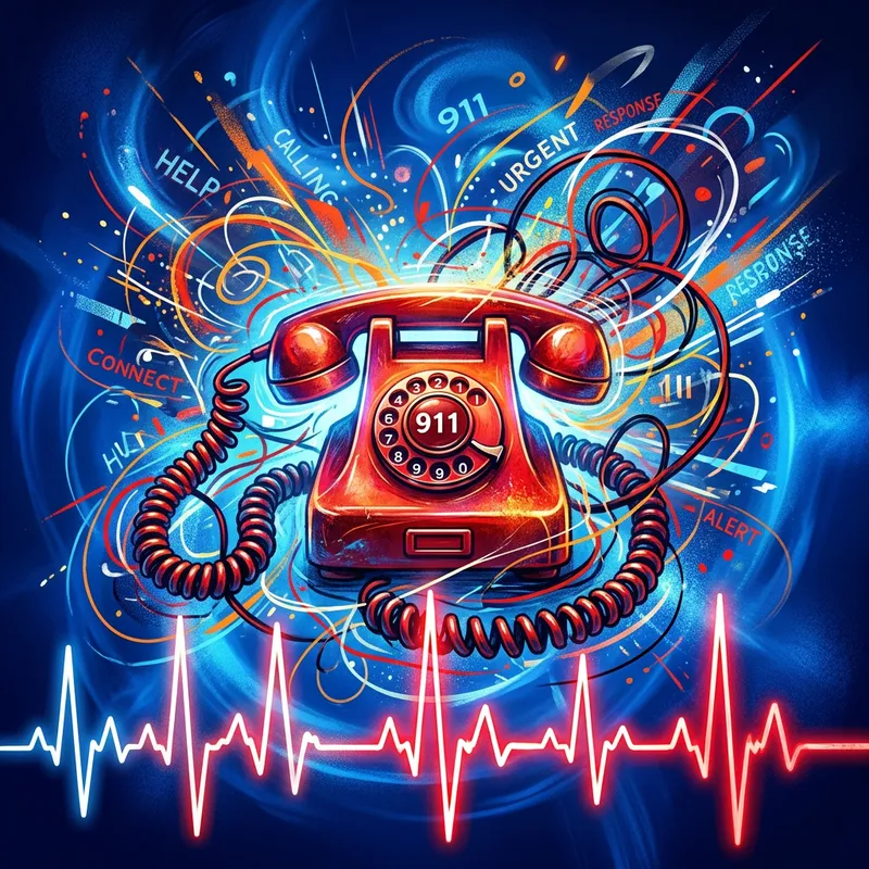 Abstract Interpretation of a 911 Call | Artistic Representation Abstract Interpretation of a 911 Call | Artistic Representation