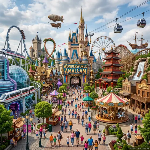 Theme Park with Amalgamation of Styles