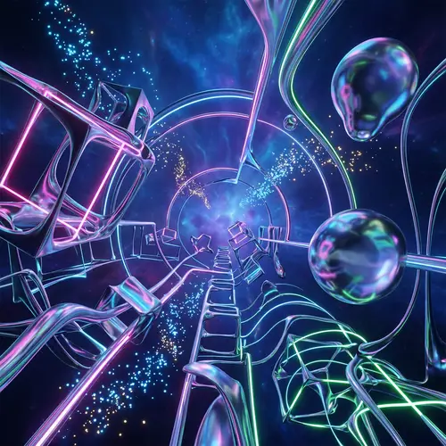 Abstract Futuristic Scene | Otherworldly Visual Concept