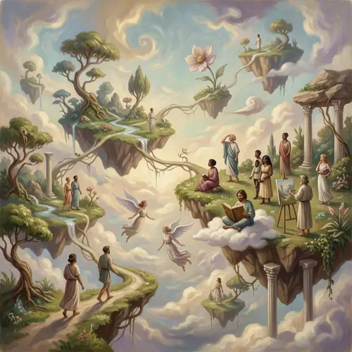 Surrealistic Concept of Heaven - Tranquil Art Vision