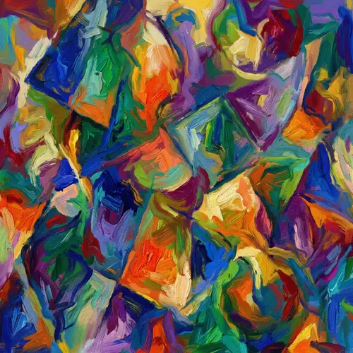 Abstract Post-Impressionist Style Illustration