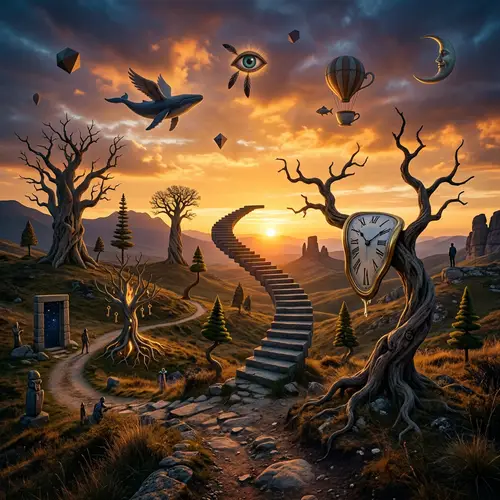 Surrealistic Twilight Art: Embracing Bizarre Beauty