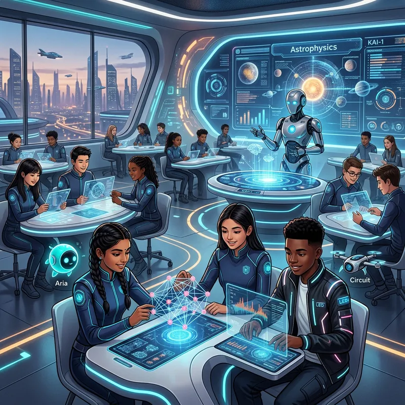 Futuristic Classroom: Students and AI Learning Together Futuristic Classroom: Students and AI Learning Together