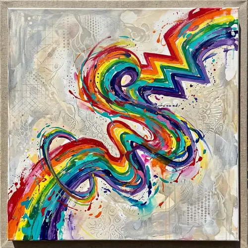 Vibrant Abstract Rainbow Art | Unique Color Spectrum