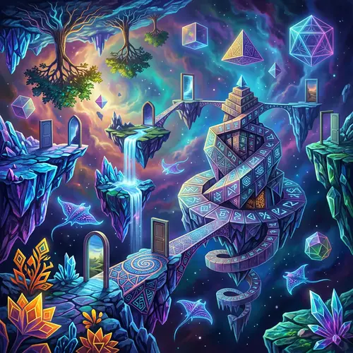 Captivating Abstract Exploration | Surreal Landscapes & Whimsical Creatures