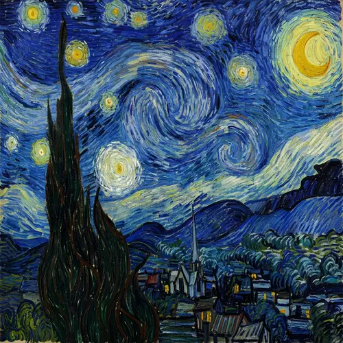 Famous Interpretation Of Starry Night Art Piece
