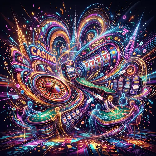 Unique Abstract Casino Artwork