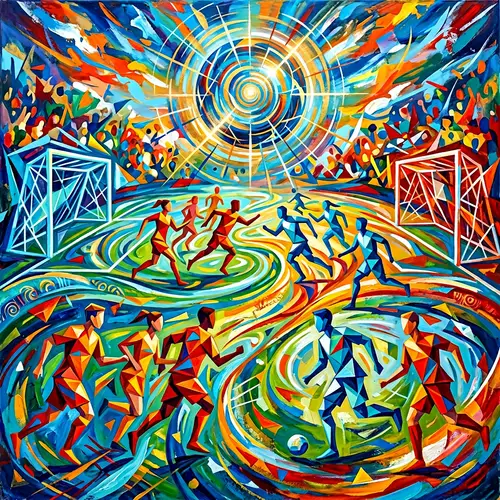 Abstract Soccer Art - A Dynamic Representation