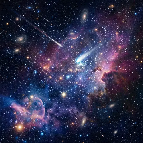 Night Sky Abstract | Celestial Bodies and Mystique