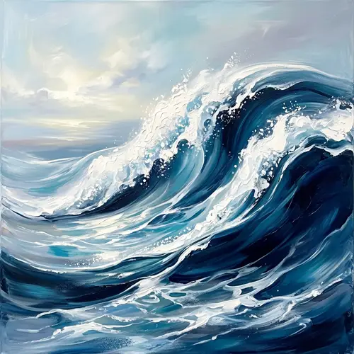 Stunning Abstract Ocean Waves Art