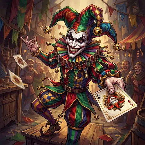 Vibrant and Bold Jester Illustration