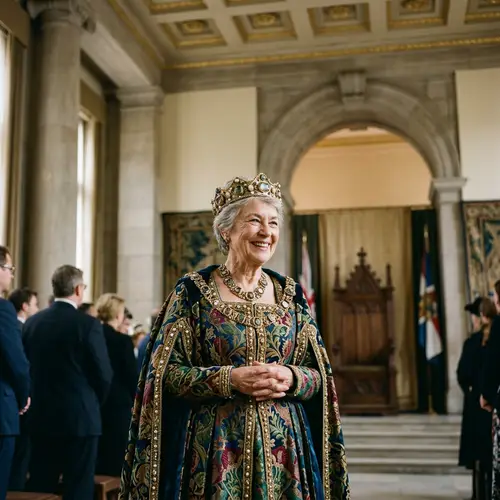 Royal Figure - Graceful and Colorful Portrait