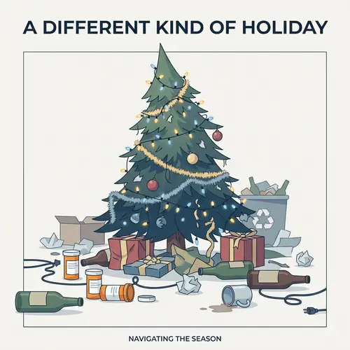 Holiday Disaster: Chaotic Scene Around Christmas Tree