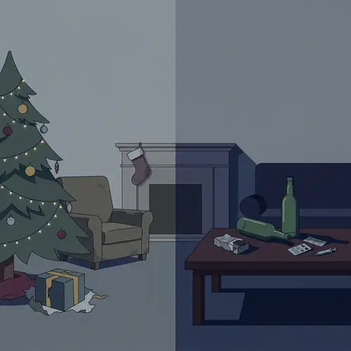 Holiday Season Addiction Illustration | Addiction Consulting