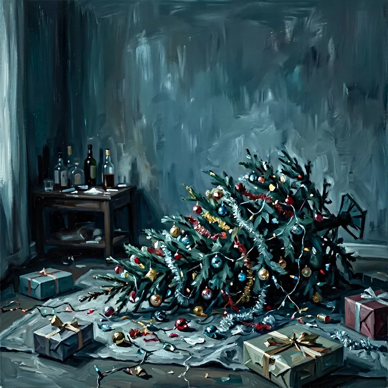 Christmas Disaster Art | Addiction, Alcohol & Drugs