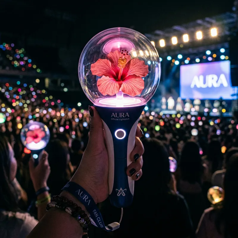 Hibiscus Flower Kpop Lightstick | Captivating Design